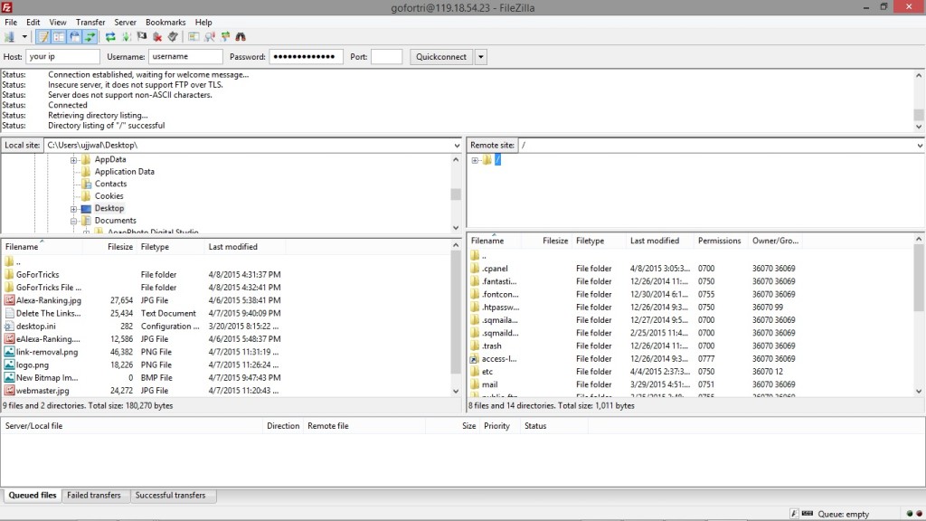 FileZilla Backup